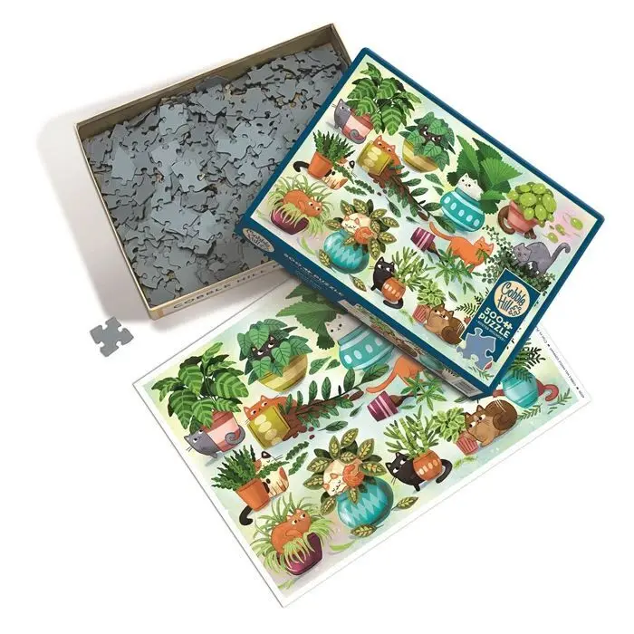 Bild: 625012451208 | COBBLE HILL PUZZLES - Katzen gegen Pflanzen 500 Teile | Spiel | 2025