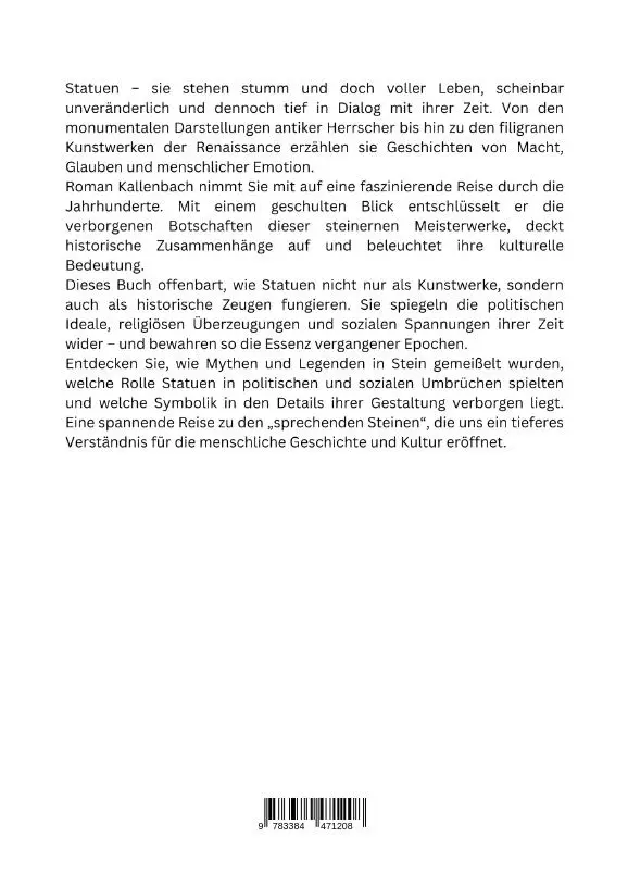 Rückseite: 9783384471208 | Statuen als Zeugen der Geschichte | Roman Kallenbach | Buch | 232 S.