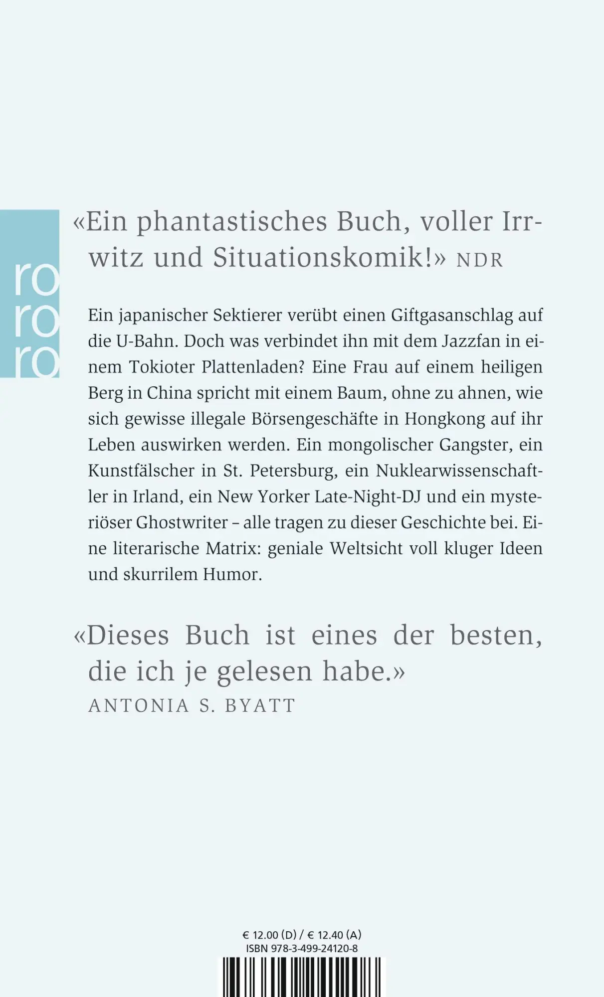 Rückseite: 9783499241208 | Chaos | Ein Roman in neun Teilen | David Mitchell | Taschenbuch | 2006
