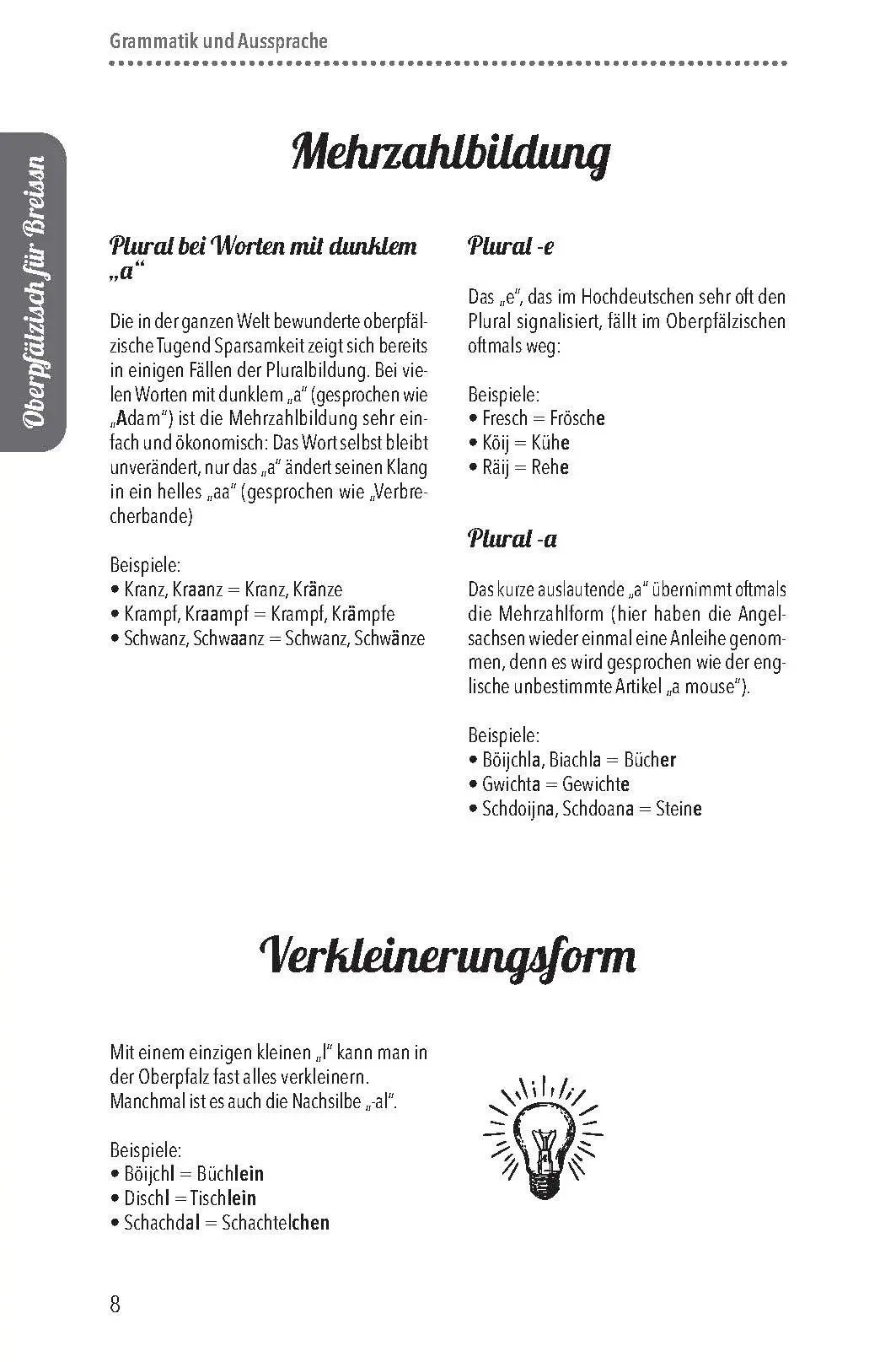 Bild: 9783955871208 | Oberpfälzer Wörterbuch | Vo Aungdeggl bis Zintara | Martin Stangl