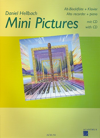Cover: 9990000331208 | Mini Pictures 1 | Alt-Blockflöte und Klavier, Mit CD | Daniel Hellbach