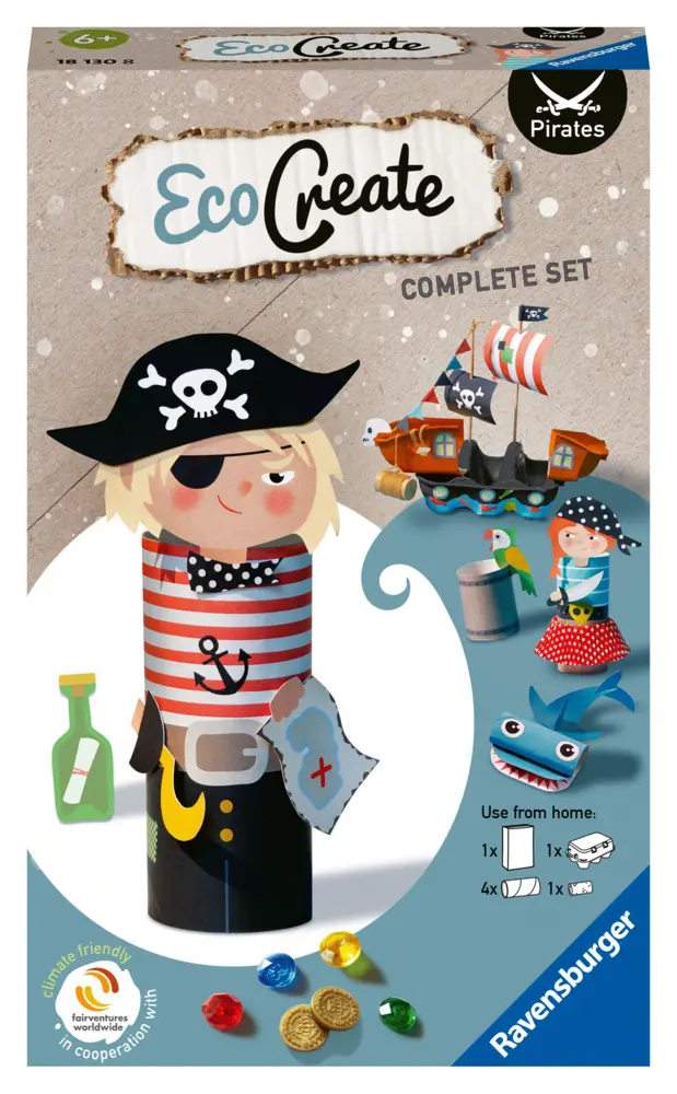 Cover: 4005556181308 | Ravensburger EcoCreate 18130 - Pirates - DIY Bastelset für Kinder...