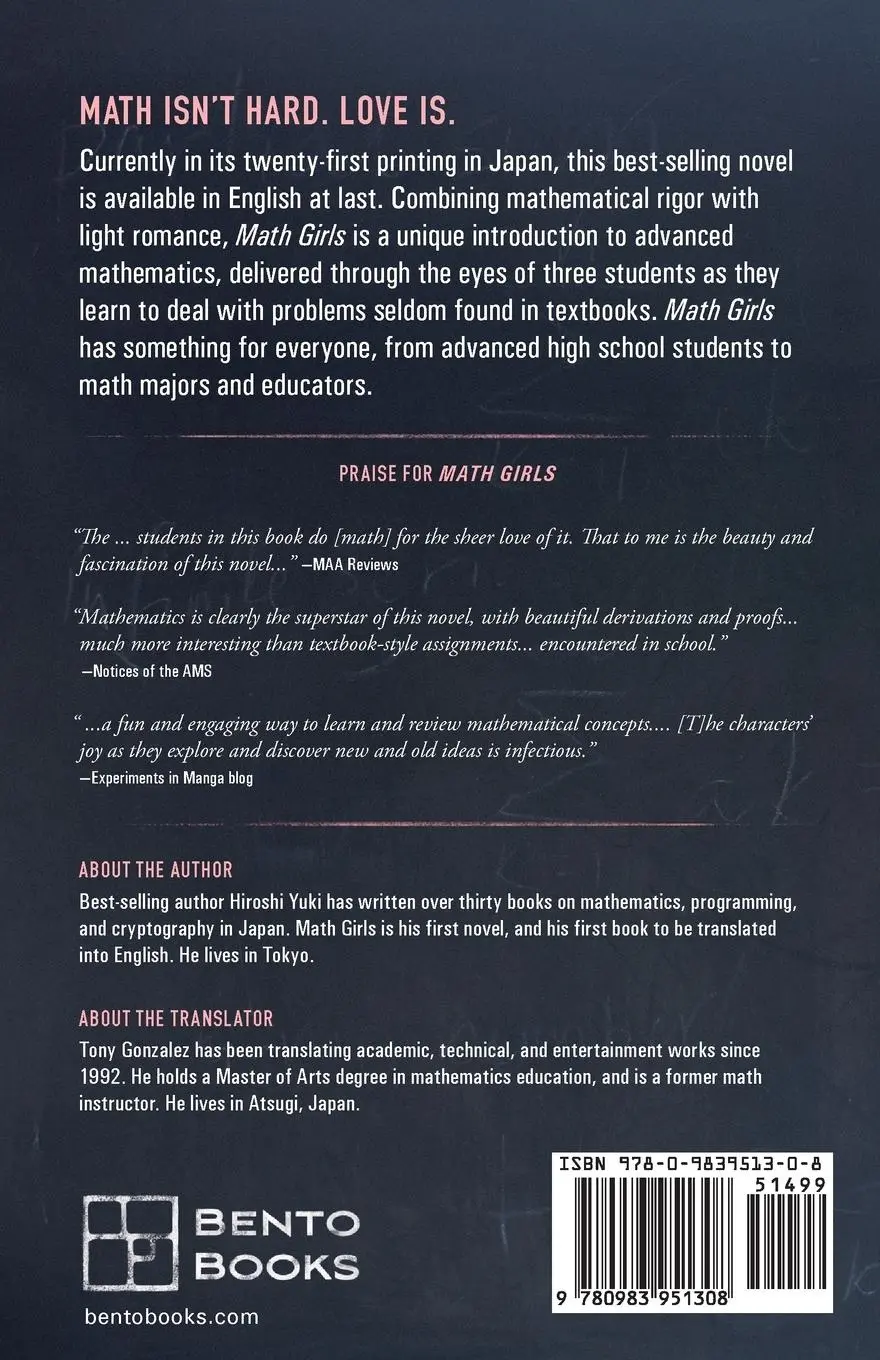 Rückseite: 9780983951308 | Math Girls | Hiroshi Yuki | Taschenbuch | Englisch | 2011