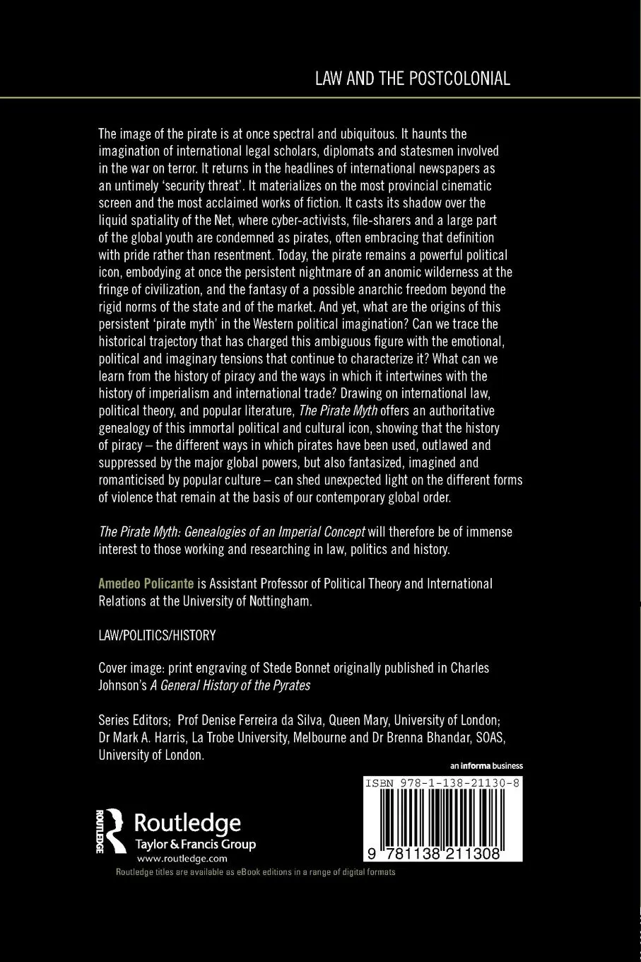 Rückseite: 9781138211308 | The Pirate Myth | Genealogies of an Imperial Concept | Policante