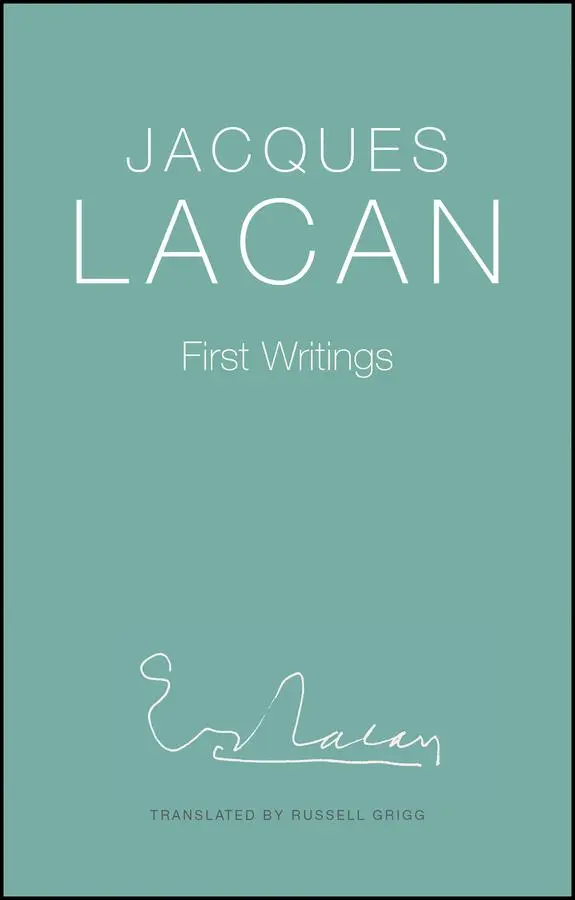 Cover: 9781509561308 | First Writings | Jacques Lacan | Buch | Einband - fest (Hardcover)