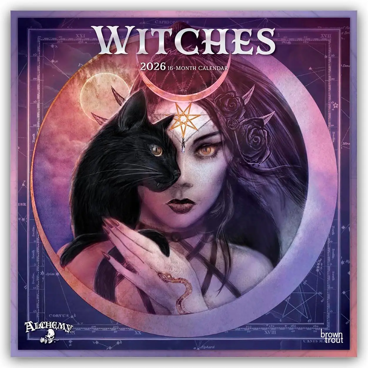 Cover: 9798330701308 | Witches Alchemy Official 2026 12 X 24 Inch (Hanging) Monthly Square...