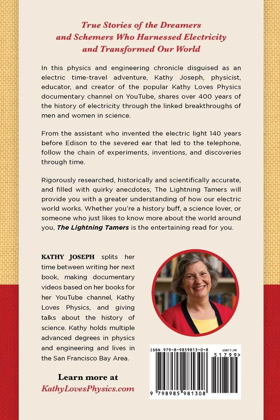 Rückseite: 9798985981308 | The Lightning Tamers | Kathy Joseph | Taschenbuch | Englisch | 2022