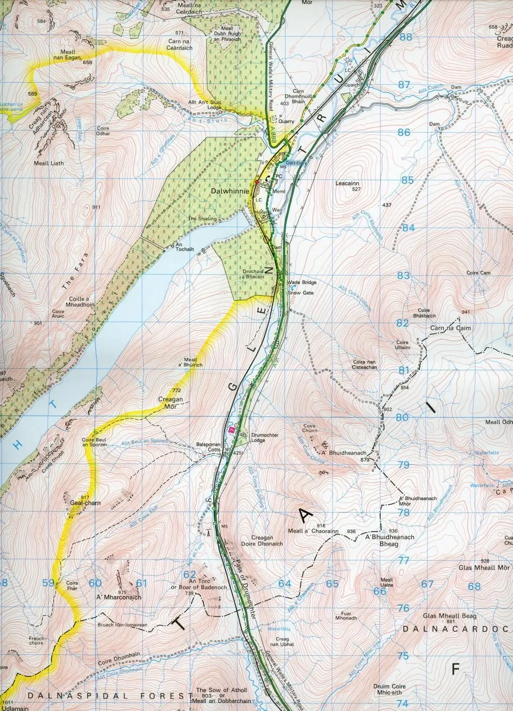 Bild: 9780319261408 | Glen Garry &amp; Loch Rannoch | Ordnance Survey | (Land-)Karte | Englisch