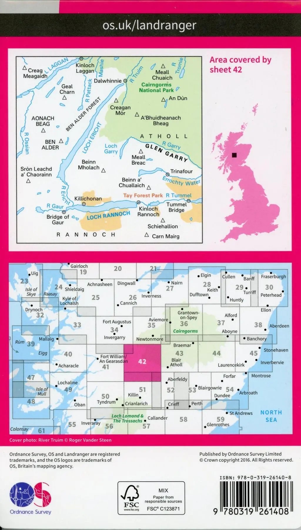 Bild: 9780319261408 | Glen Garry &amp; Loch Rannoch | Ordnance Survey | (Land-)Karte | Englisch