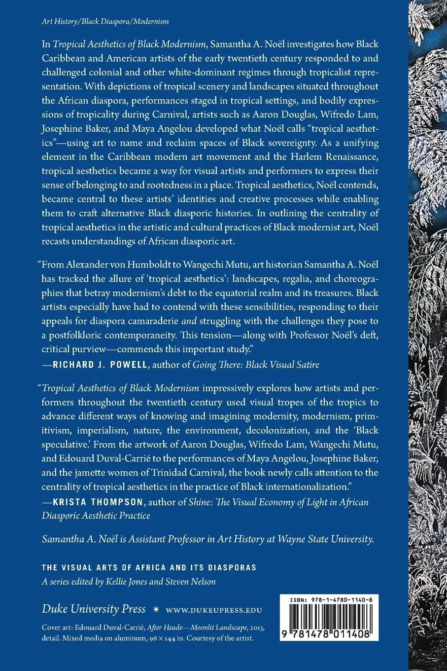 Rückseite: 9781478011408 | Tropical Aesthetics of Black Modernism | Samantha A. Noël | Buch