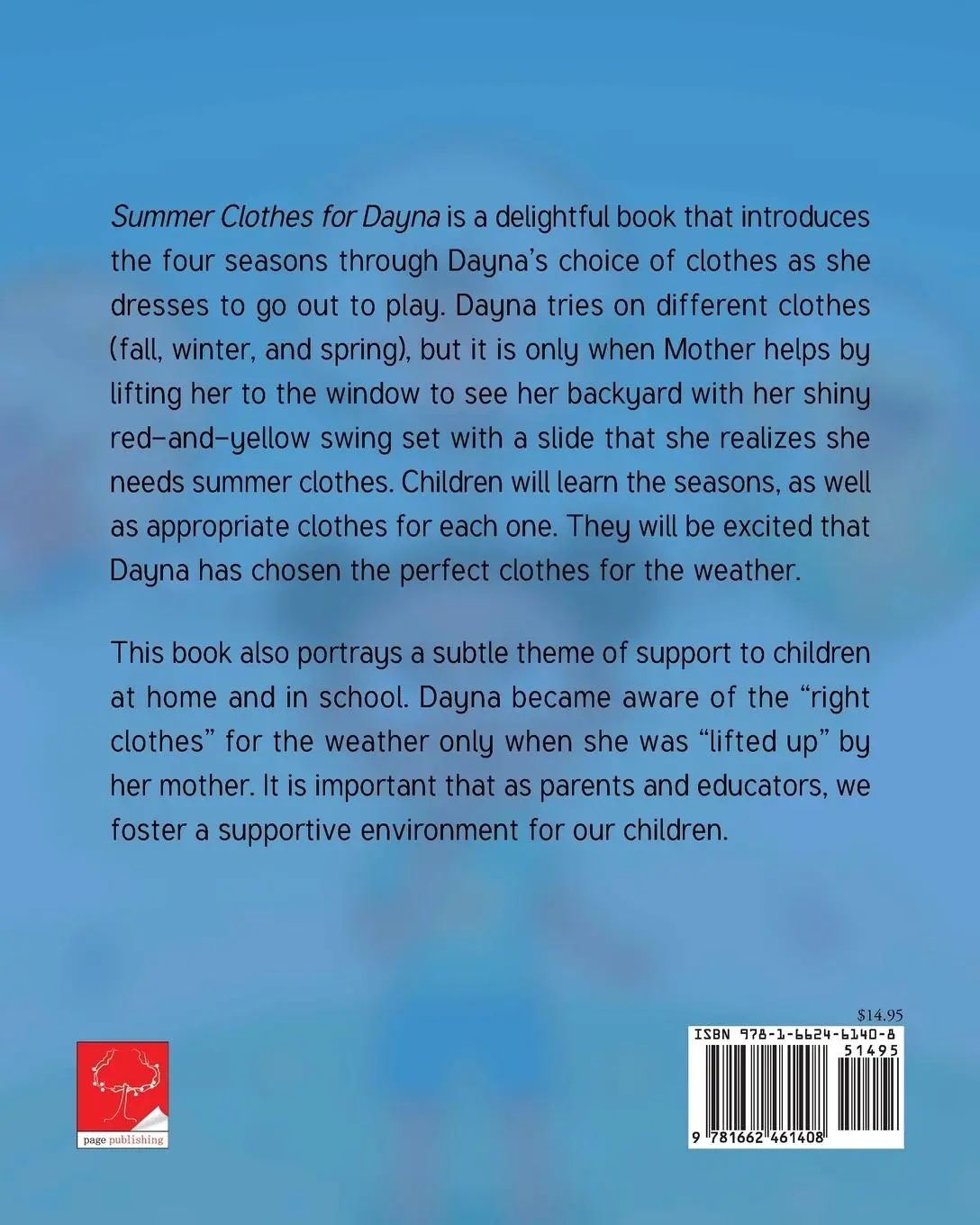Rückseite: 9781662461408 | Summer Clothes for Dayna | Frances J Tolbert | Taschenbuch | Englisch