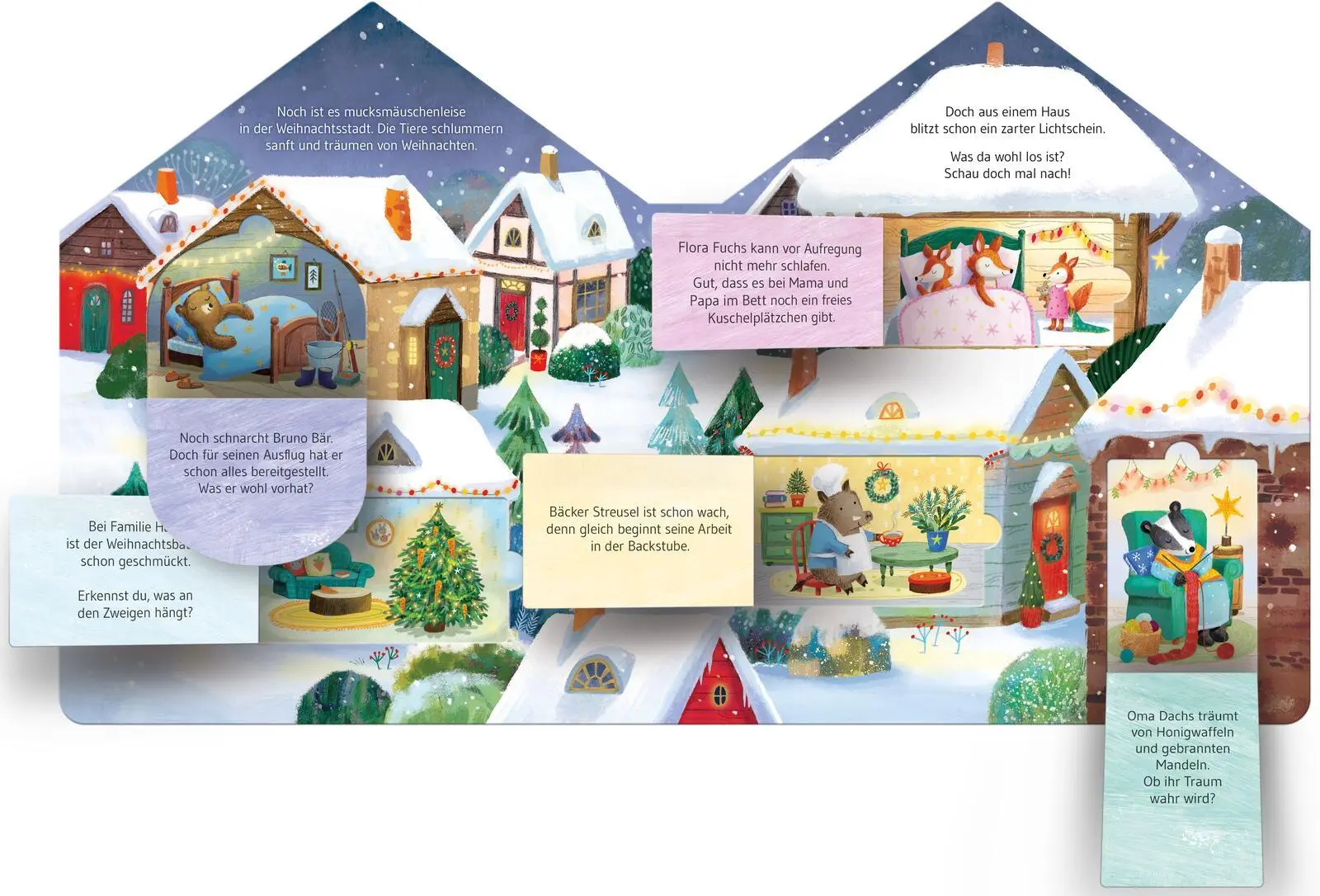 Bild: 9783480241408 | Meine kleine Weihnachtsstadt - Adventskalender | Madlen Ottenschläger
