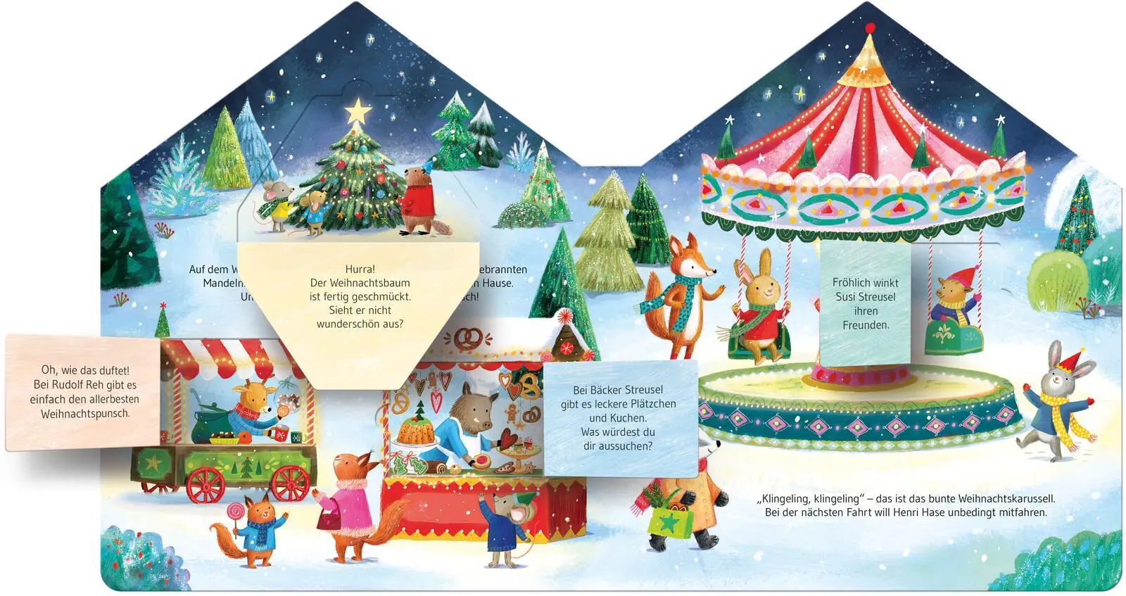 Bild: 9783480241408 | Meine kleine Weihnachtsstadt - Adventskalender | Madlen Ottenschläger
