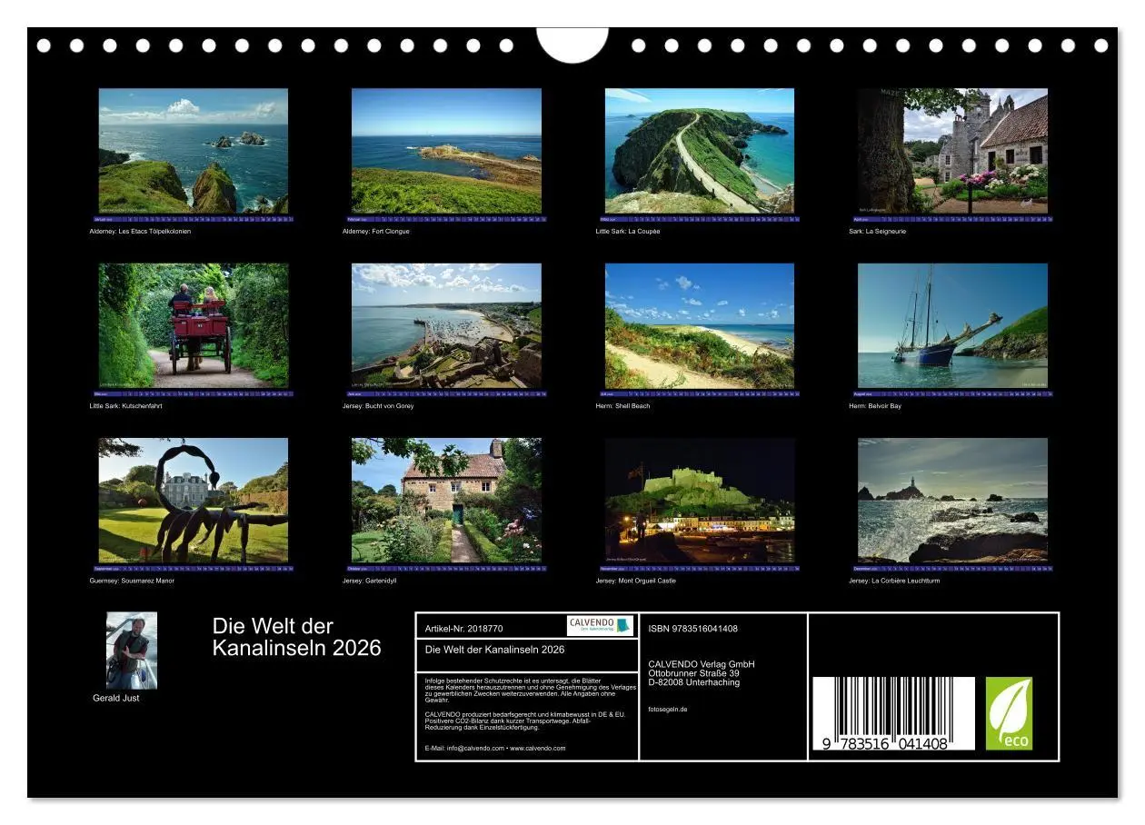 Bild: 9783516041408 | Die Welt der Kanalinseln 2026 (Wandkalender 2026 DIN A4 quer),...