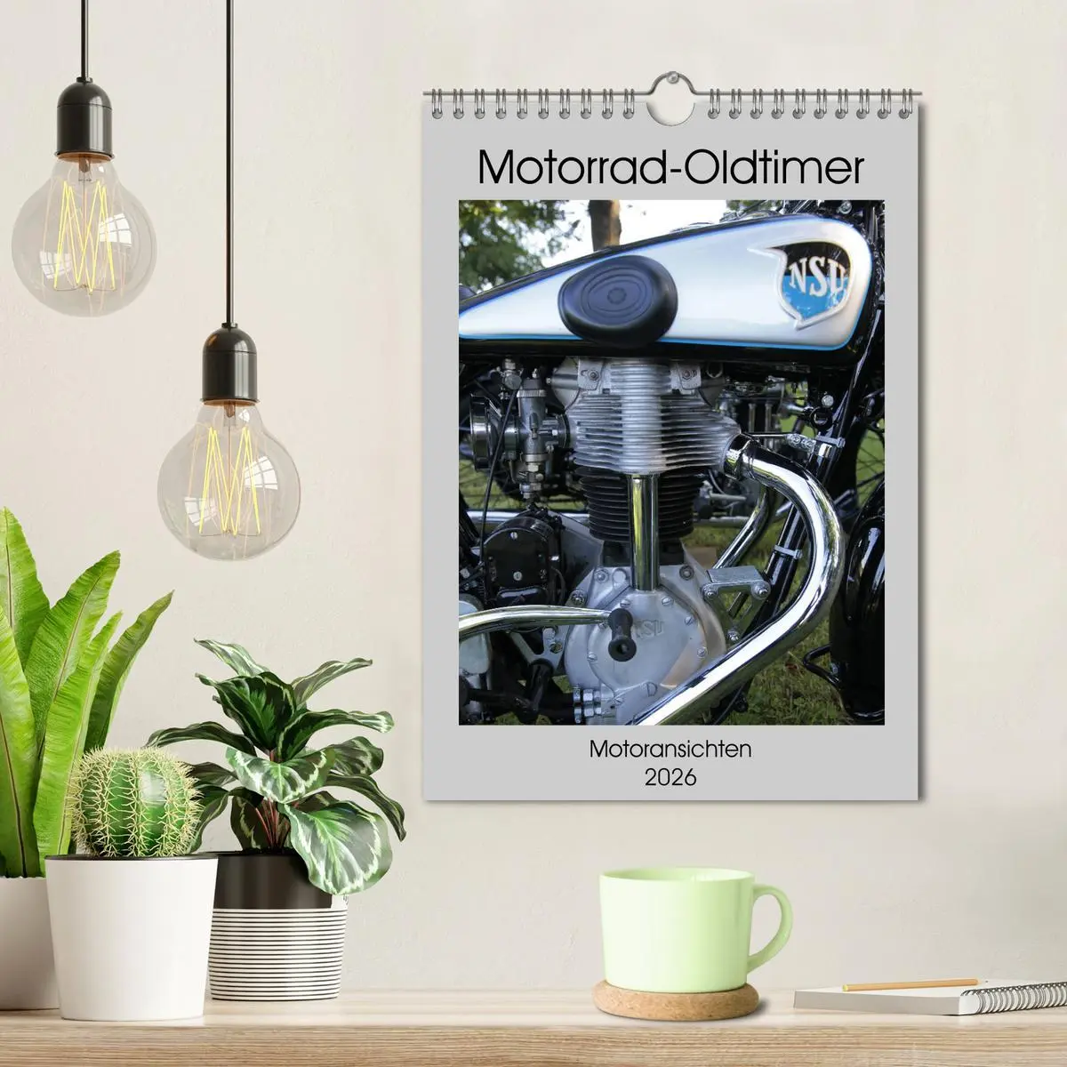 Bild: 9783516421408 | Motorrad Oldtimer - Motoransichten (Wandkalender 2026 DIN A4 hoch),...