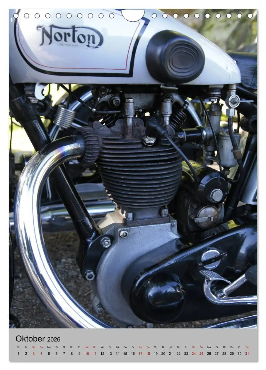 Bild: 9783516421408 | Motorrad Oldtimer - Motoransichten (Wandkalender 2026 DIN A4 hoch),...