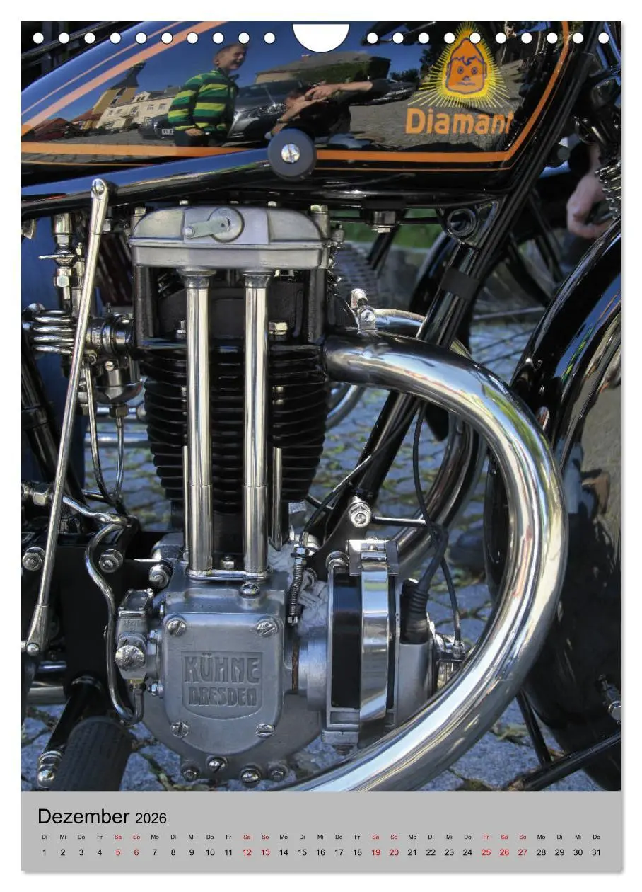 Bild: 9783516421408 | Motorrad Oldtimer - Motoransichten (Wandkalender 2026 DIN A4 hoch),...
