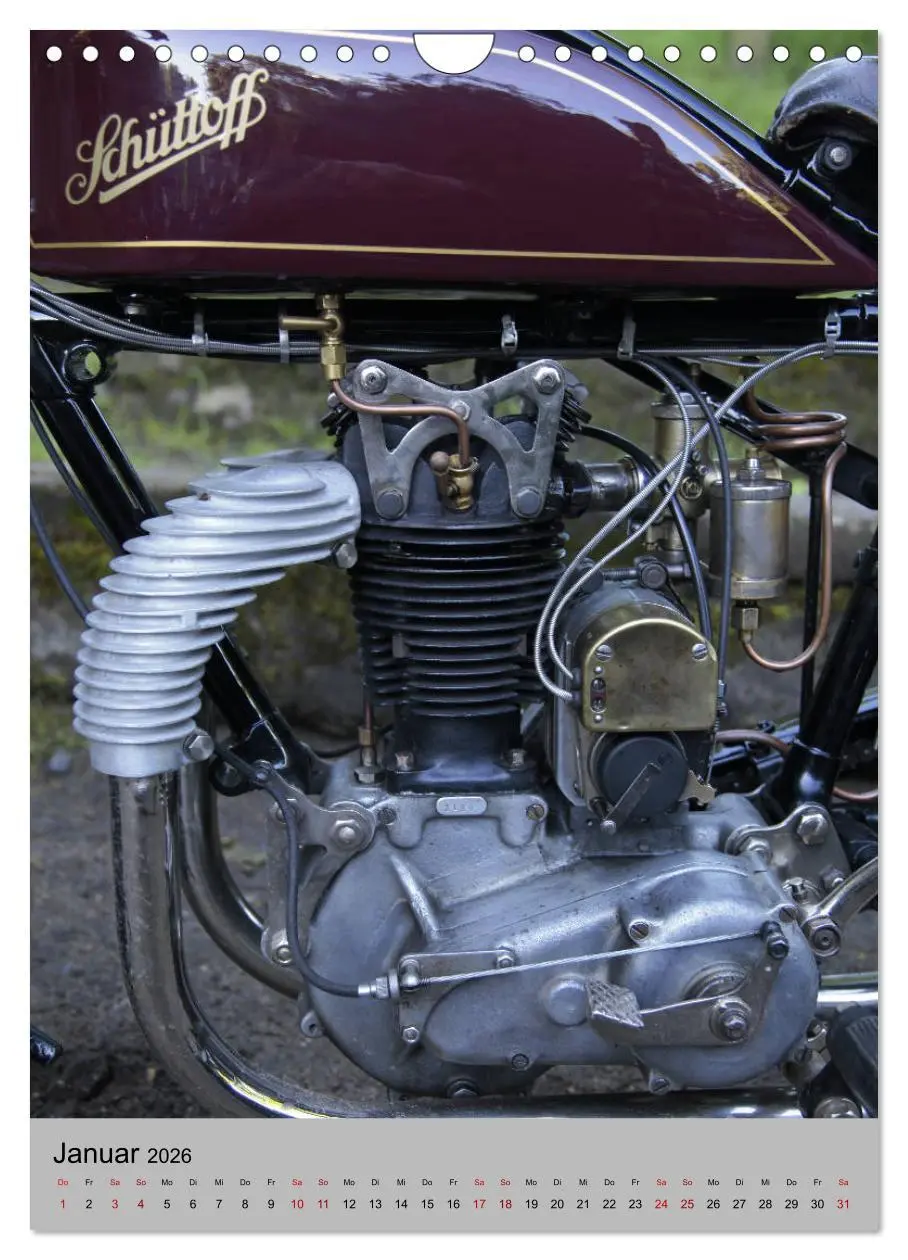 Bild: 9783516421408 | Motorrad Oldtimer - Motoransichten (Wandkalender 2026 DIN A4 hoch),...