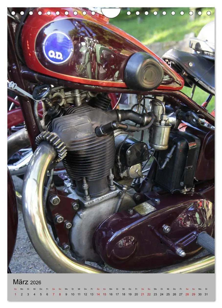 Bild: 9783516421408 | Motorrad Oldtimer - Motoransichten (Wandkalender 2026 DIN A4 hoch),...