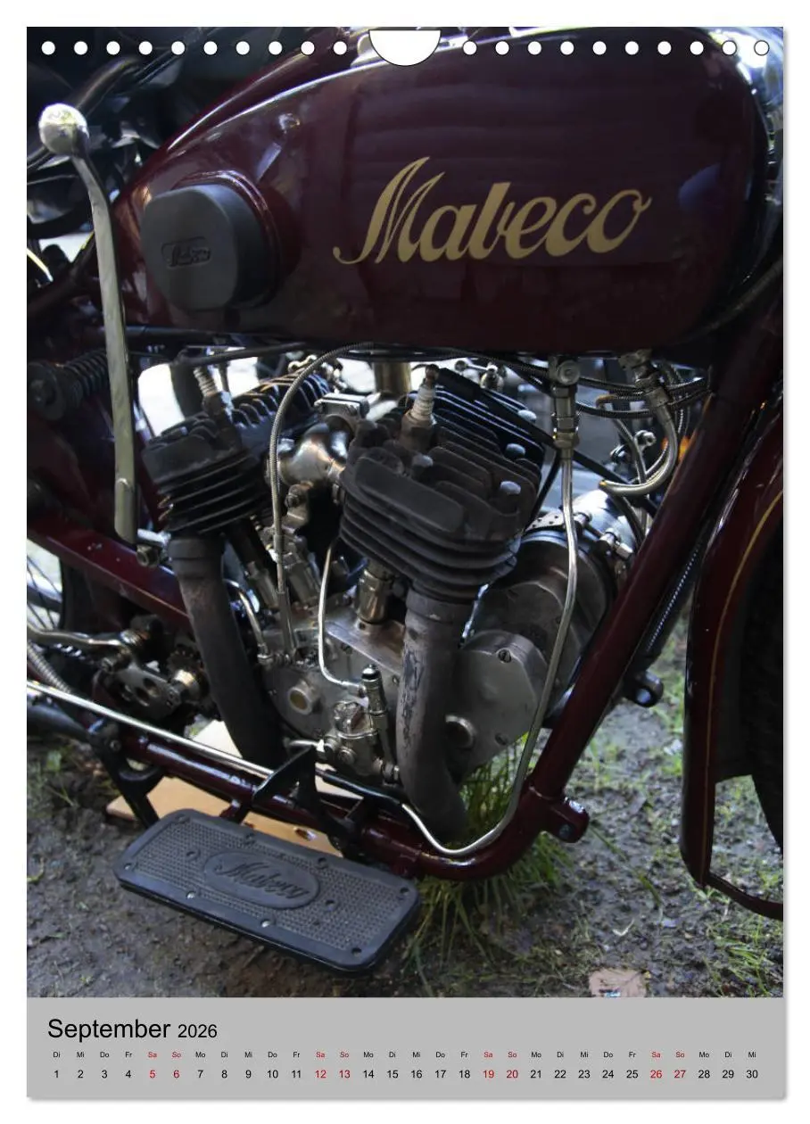 Bild: 9783516421408 | Motorrad Oldtimer - Motoransichten (Wandkalender 2026 DIN A4 hoch),...