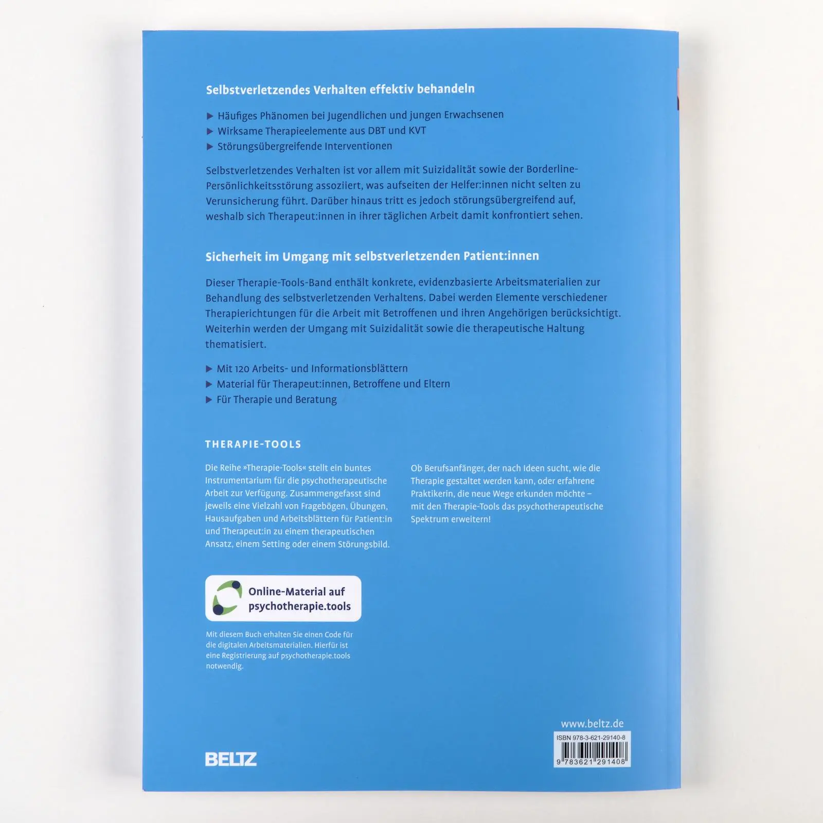 Rückseite: 9783621291408 | Therapie-Tools Selbstverletzendes Verhalten | Mit Online-Material
