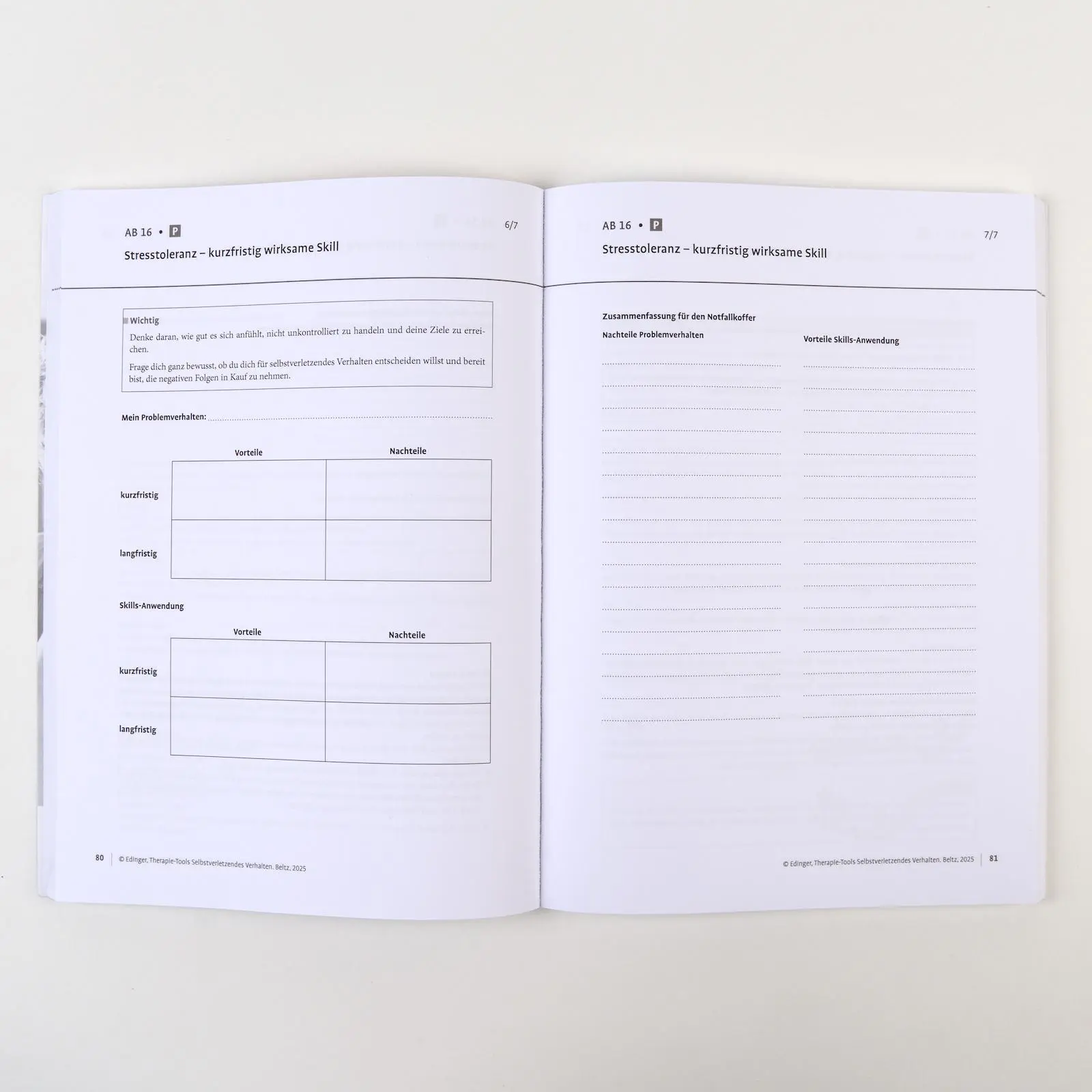 Bild: 9783621291408 | Therapie-Tools Selbstverletzendes Verhalten | Mit Online-Material