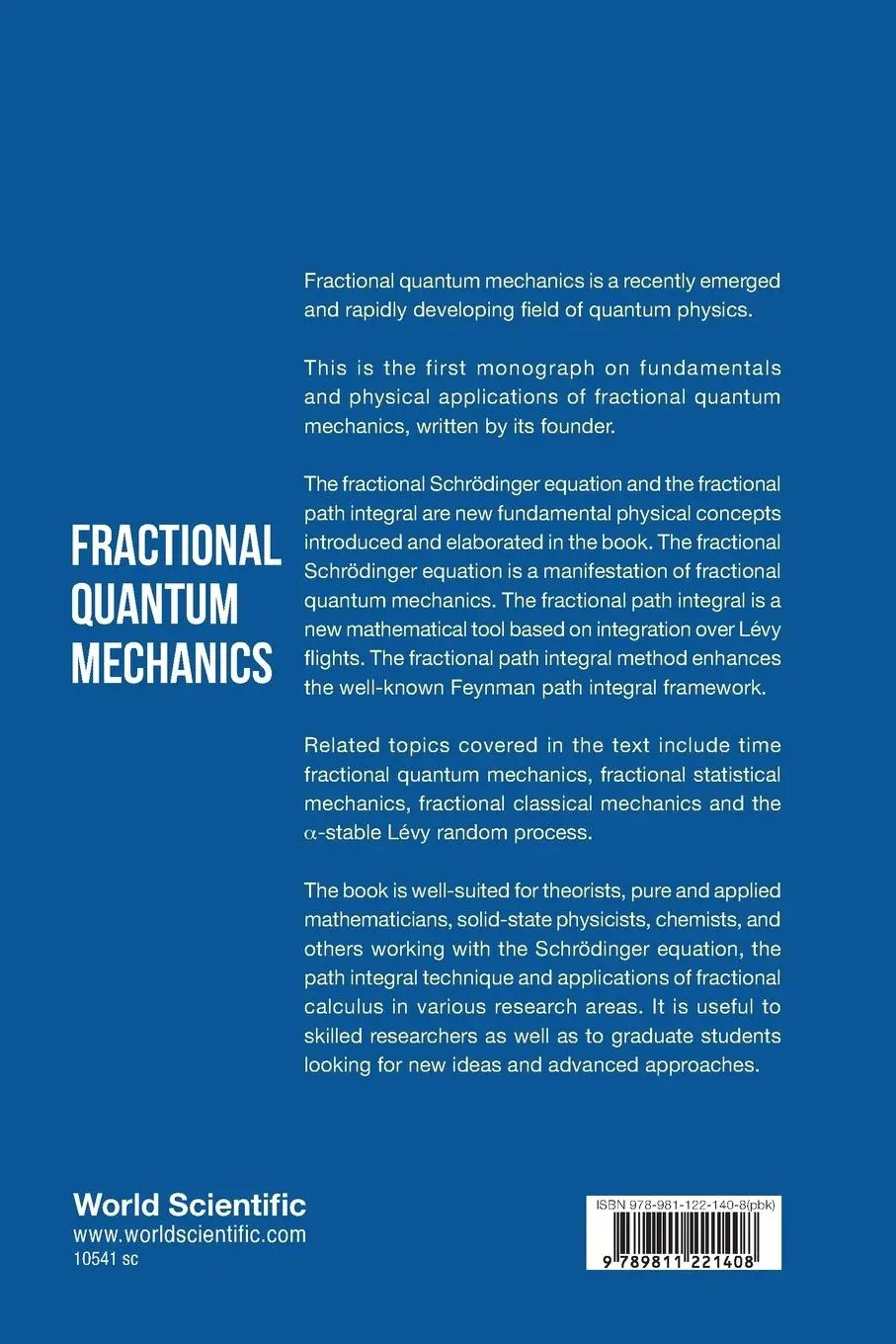 Rückseite: 9789811221408 | FRACTIONAL QUANTUM MECHANICS | Nick Laskin | Taschenbuch | Englisch
