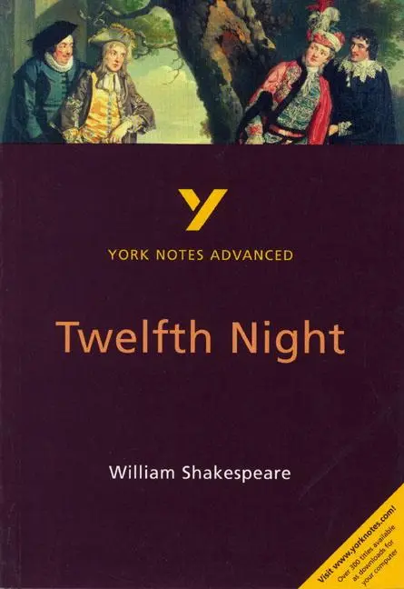 Cover: 9780582431508 | Twelfth Night (York Notes Advanced) English Literature Study Guide...