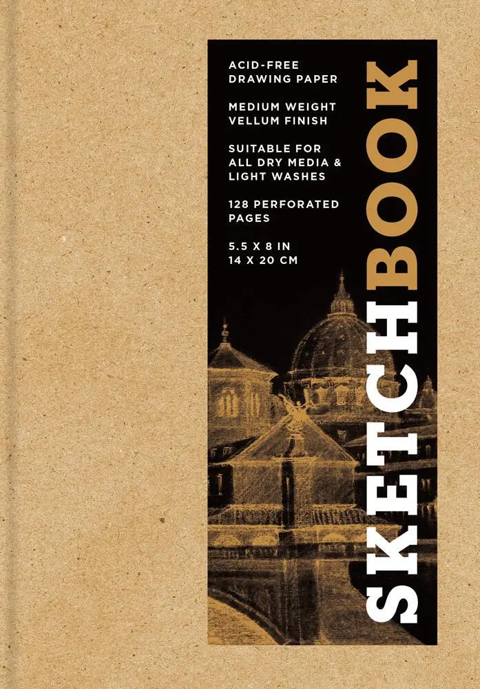 Cover: 9781454931508 | Sketchbook 5.5 X 8 Kraft Hardcover Mixed Media Sketchbook for Drawing