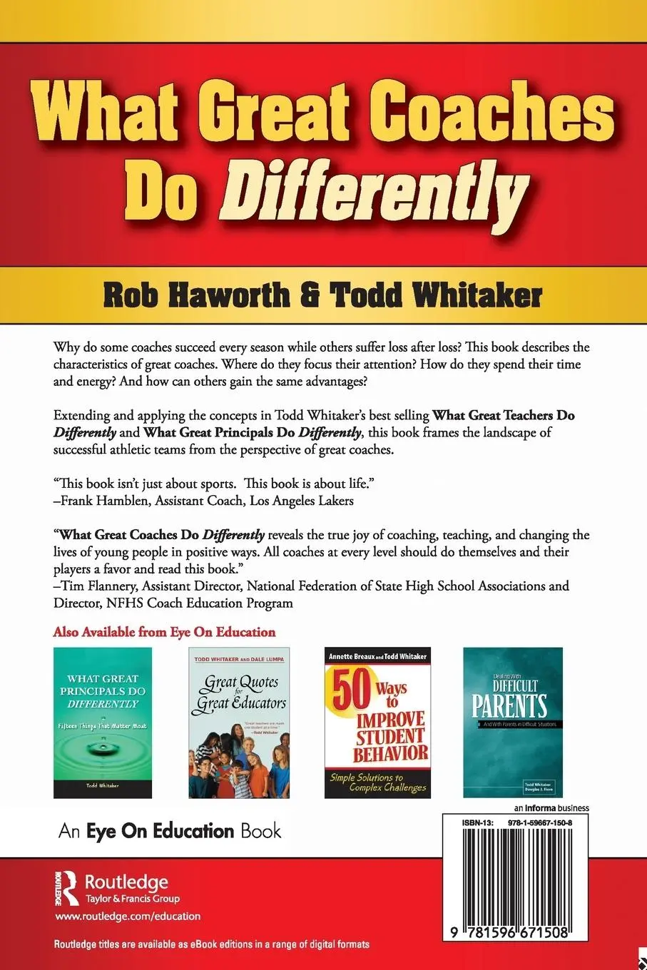 Rückseite: 9781596671508 | What Great Coaches Do Differently | 11 Elements of Effective Coaching