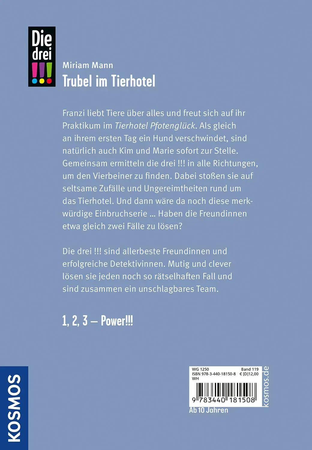 Bild: 9783440181508 | Die drei !!!, 119, Trubel im Tierhotel | Miriam Mann | Buch | 160 S.