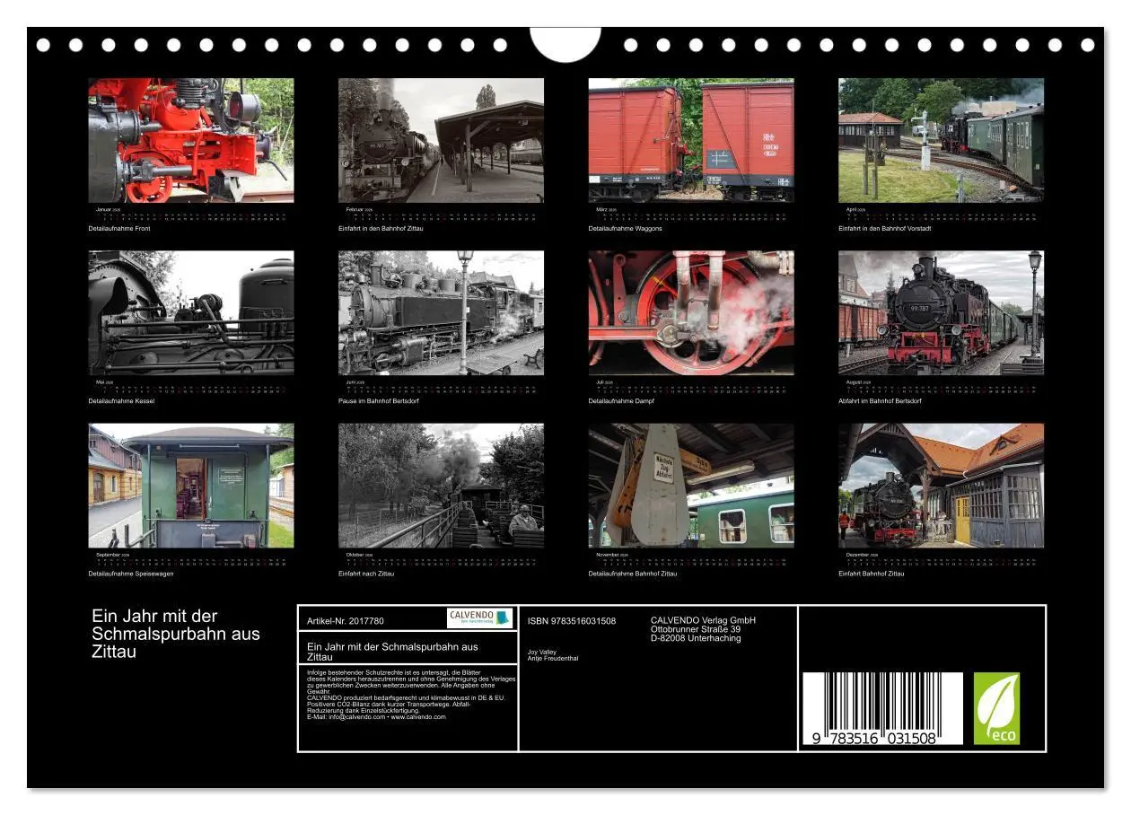 Bild: 9783516031508 | Ein Jahr mit der Schmalspurbahn aus Zittau (Wandkalender 2026 DIN...