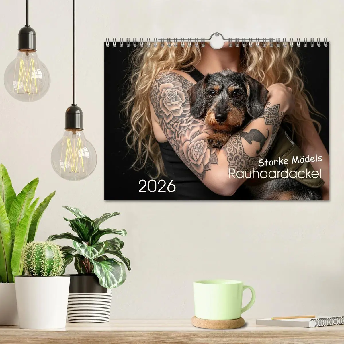 Bild: 9783516721508 | Starke Mädels - Rauhaardackel (Wandkalender 2026 DIN A4 quer),...