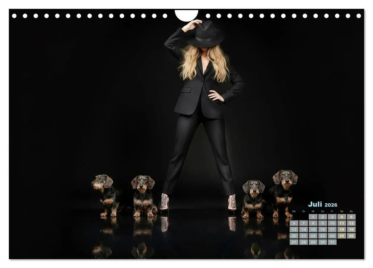 Bild: 9783516721508 | Starke Mädels - Rauhaardackel (Wandkalender 2026 DIN A4 quer),...
