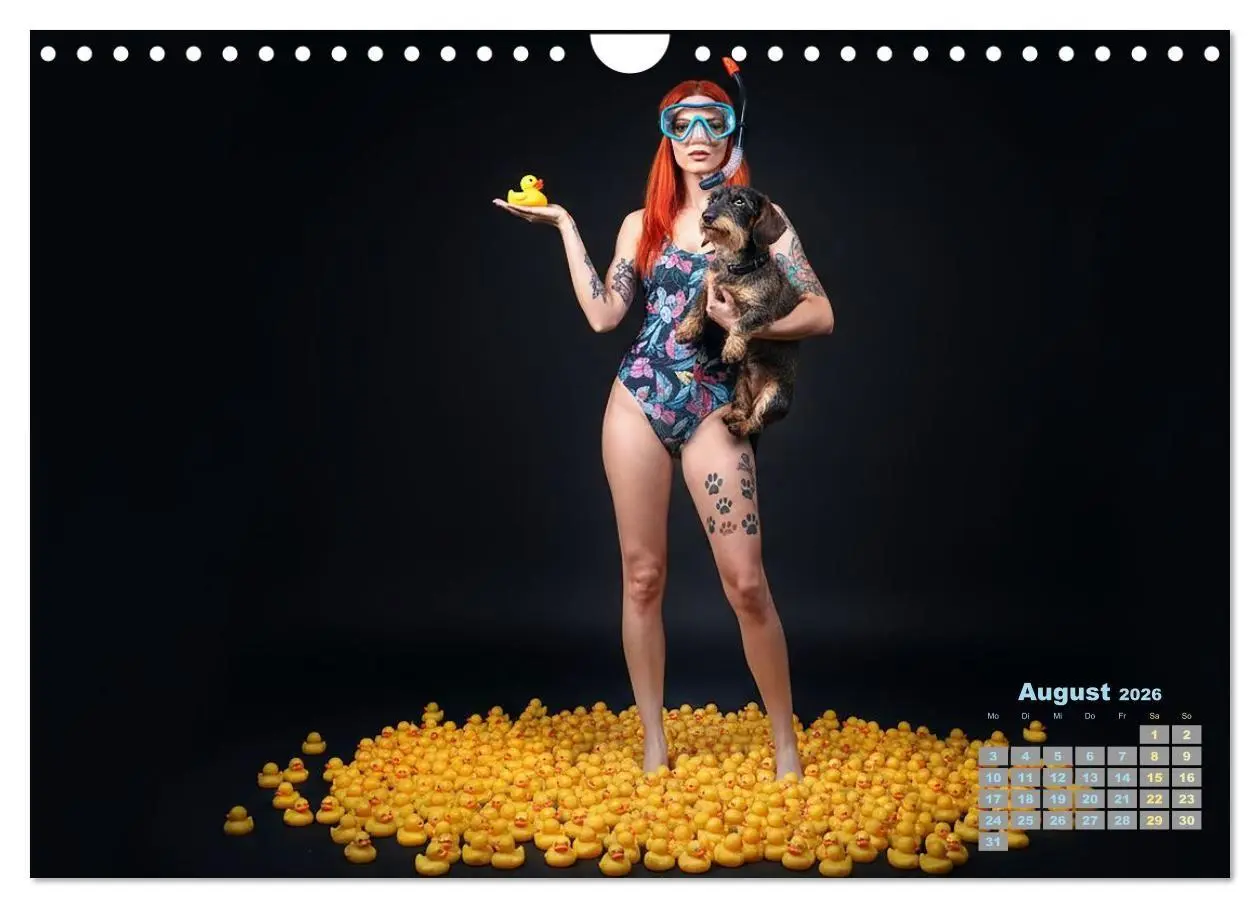 Bild: 9783516721508 | Starke Mädels - Rauhaardackel (Wandkalender 2026 DIN A4 quer),...