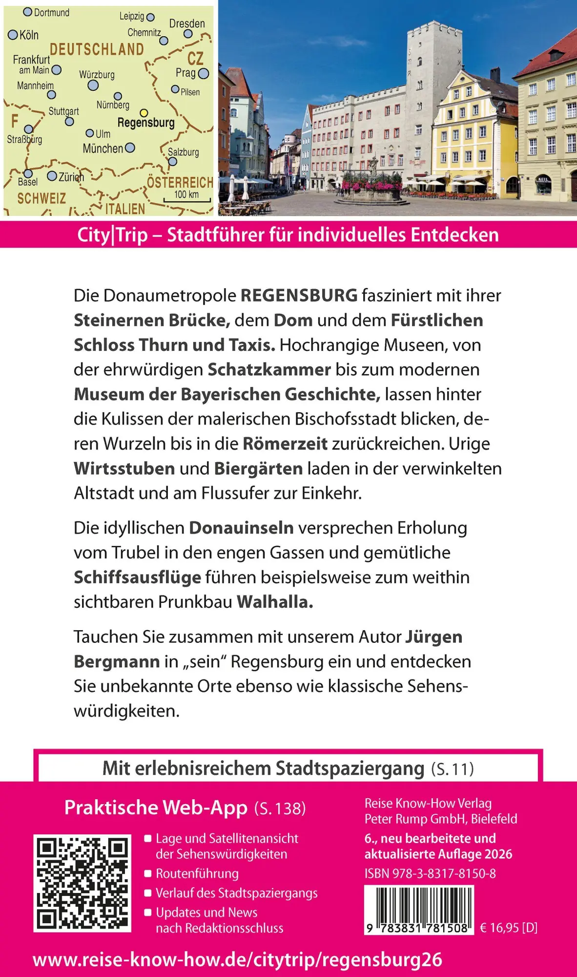Bild: 9783831781508 | Reise Know-How CityTrip Regensburg | Jürgen Bergmann | Taschenbuch