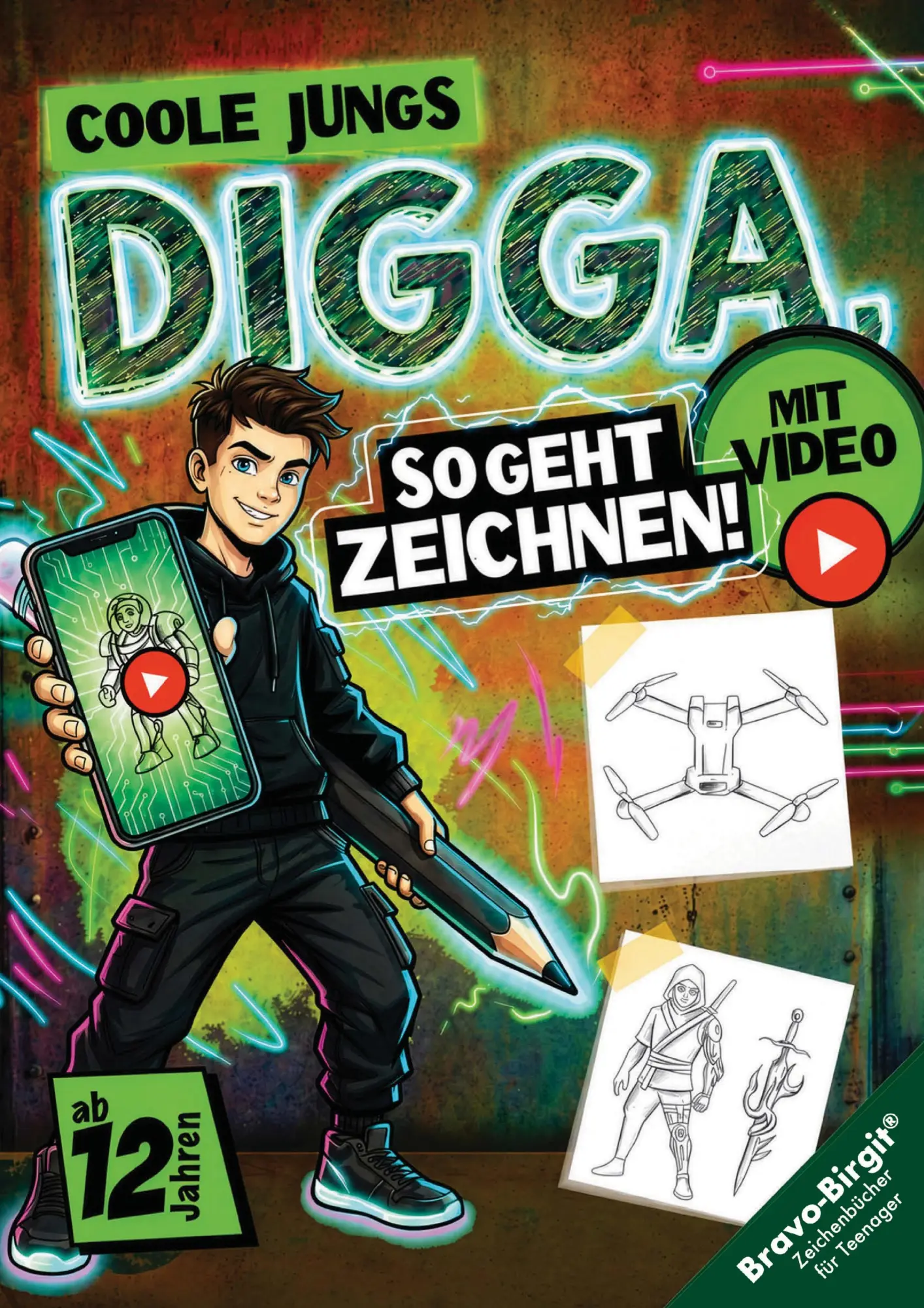 Cover: 9783902821508 | Digga, so geht Zeichnen lernen Zeichenbuch für Teenager-Jungs ab 12...