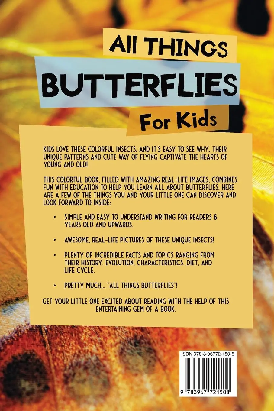 Rückseite: 9783967721508 | All Things Butterflies For Kids | Animal Reads | Taschenbuch | 2023