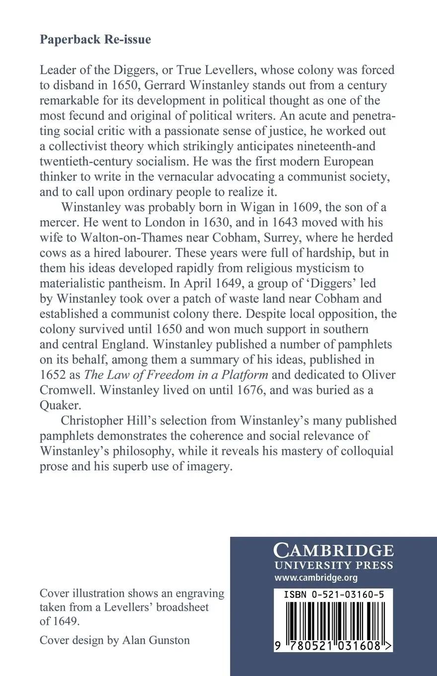 Rückseite: 9780521031608 | Winstanley 'The Law of Freedom' and Other Writings | Hill (u. a.)