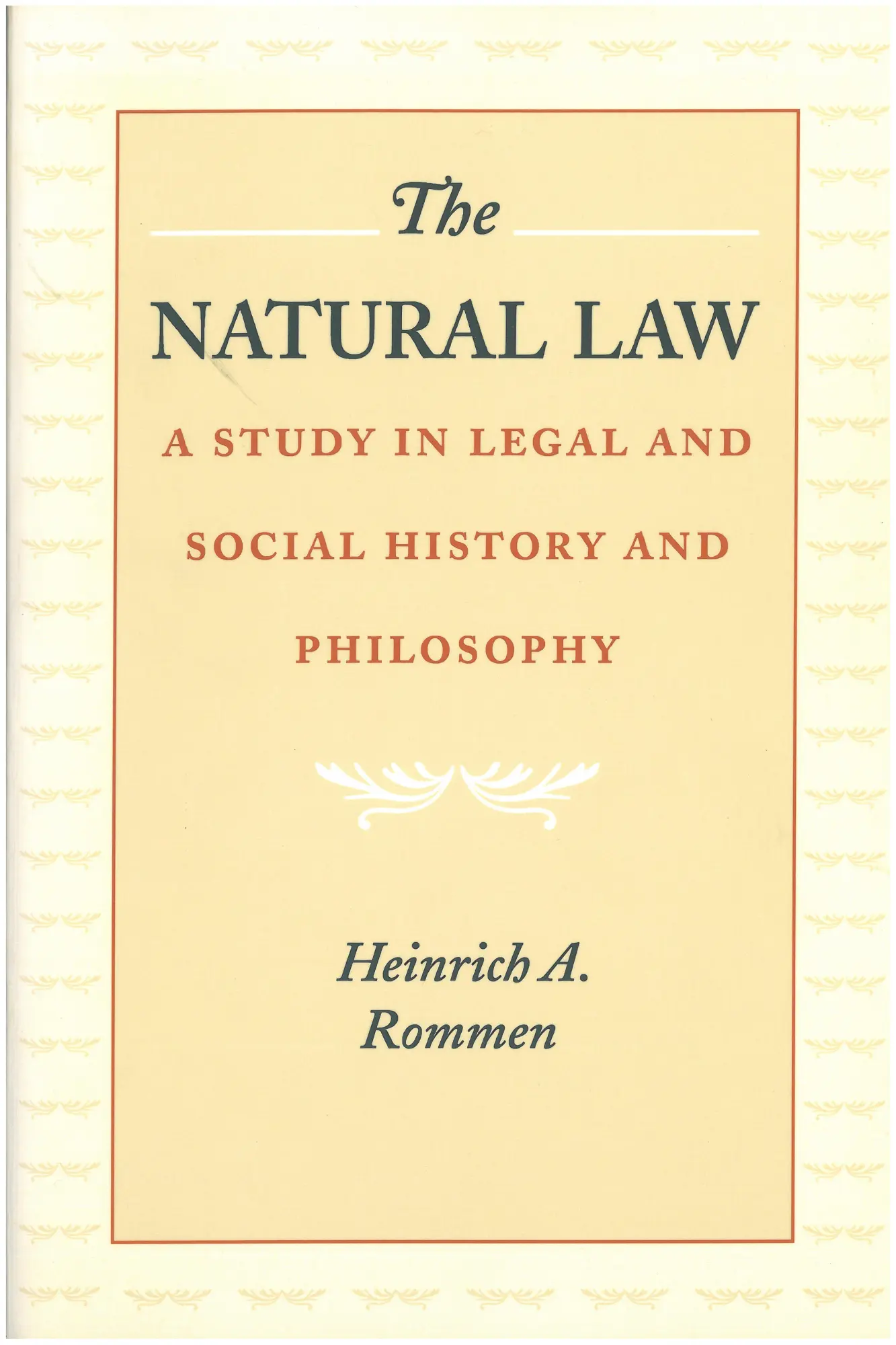 Cover: 9780865971608 | The Natural Law | A Study in Legal and Social History and Philosophy