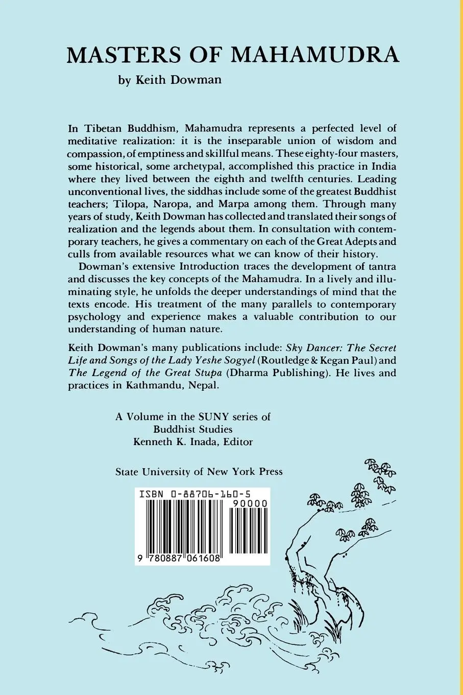 Rückseite: 9780887061608 | Masters of Mahamudra | Keith Dowman | Taschenbuch | Englisch | 1986
