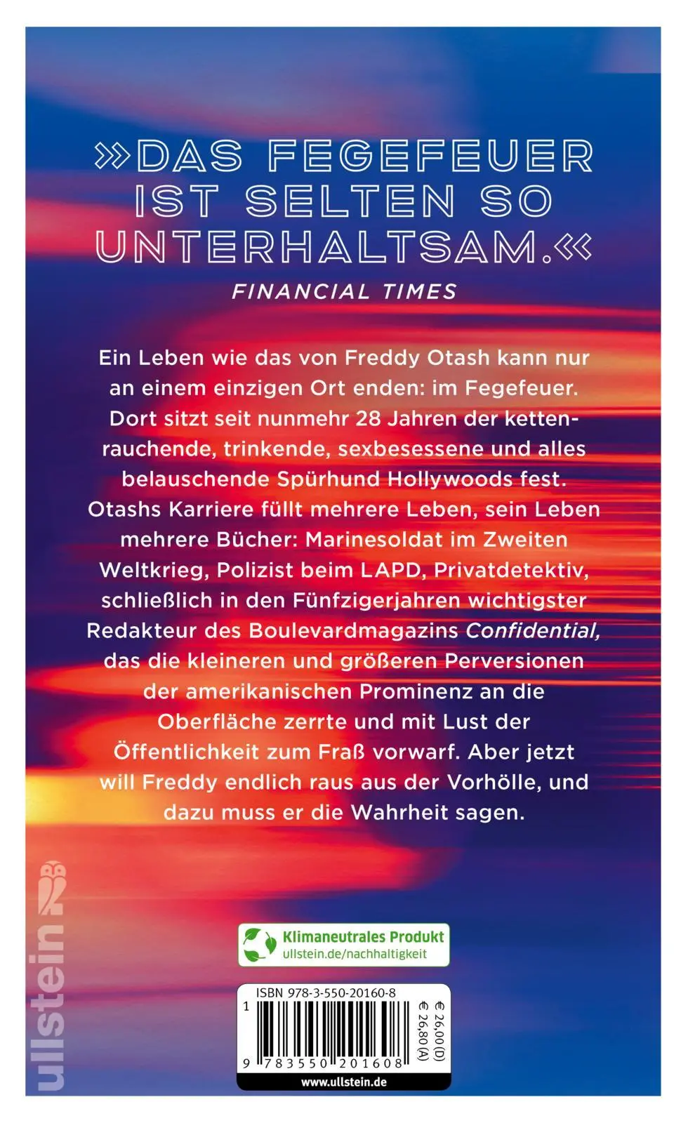 Rückseite: 9783550201608 | Allgemeine Panik | James Ellroy | Buch | 432 S. | Deutsch | 2022