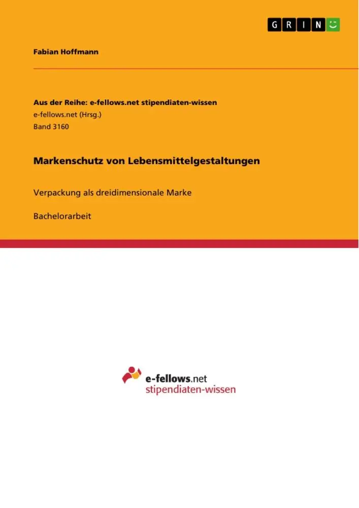 Cover: 9783668971608 | Markenschutz von Lebensmittelgestaltungen | Fabian Hoffmann | Buch