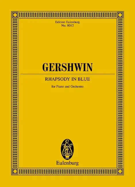 Cover: 9783795761608 | Rhapsody in Blue | Klavier und Orchester. Studienpartitur. | Gershwin