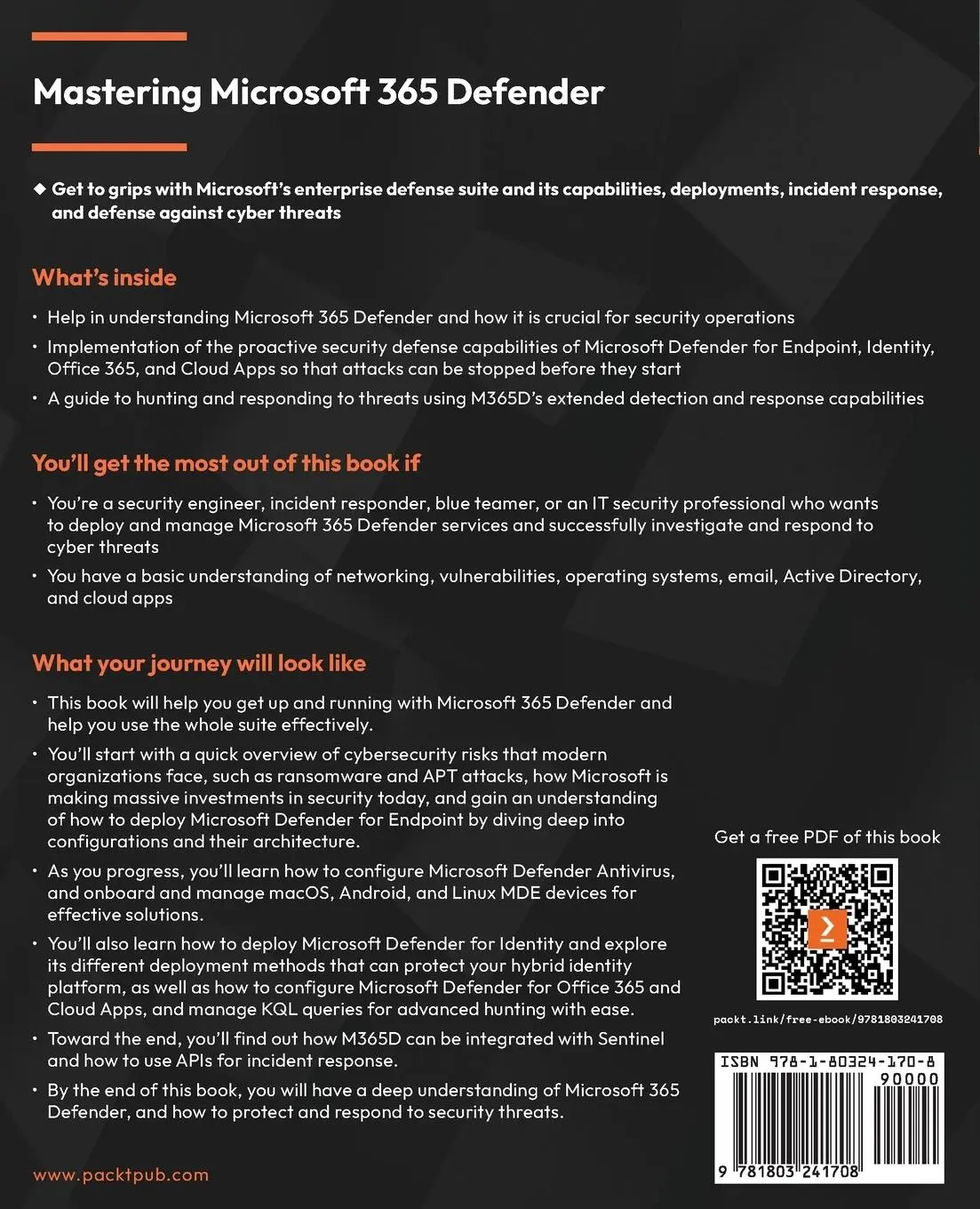 Rückseite: 9781803241708 | Mastering Microsoft 365 Defender | Ru Campbell (u. a.) | Taschenbuch