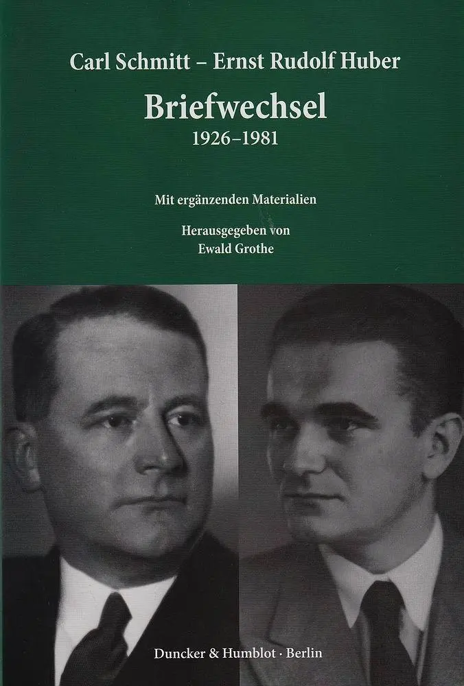 Cover: 9783428141708 | Briefwechsel 1926-1981 | Mit ergänzenden Materialien | Schmitt | Buch