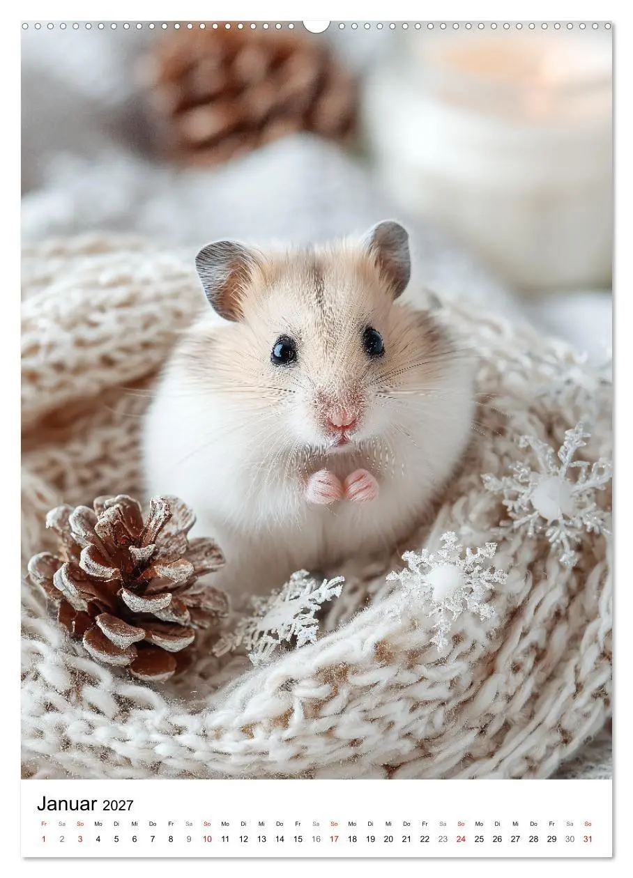 Bild: 9783516871708 | Hamster - süße Tiere zum Verlieben (Wandkalender 2027 DIN A2 hoch),...
