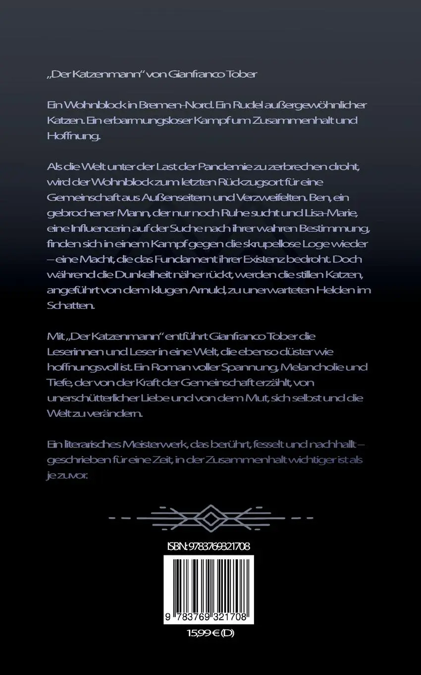 Rückseite: 9783769321708 | Der Katzenmann | Gianfranco Tober | Taschenbuch | 366 S. | Deutsch