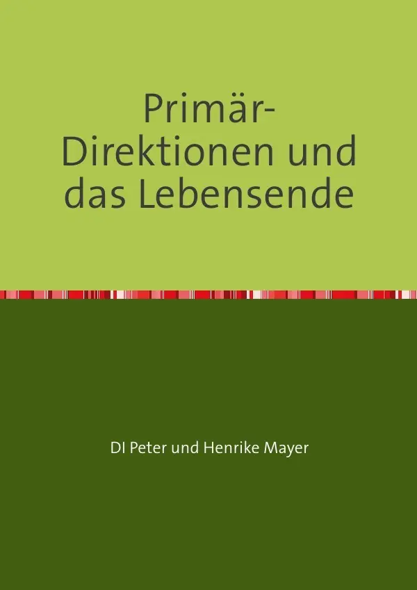 Cover: 9783844251708 | Primär-Direktionen und das Lebensende | Henrike Mayer | Taschenbuch