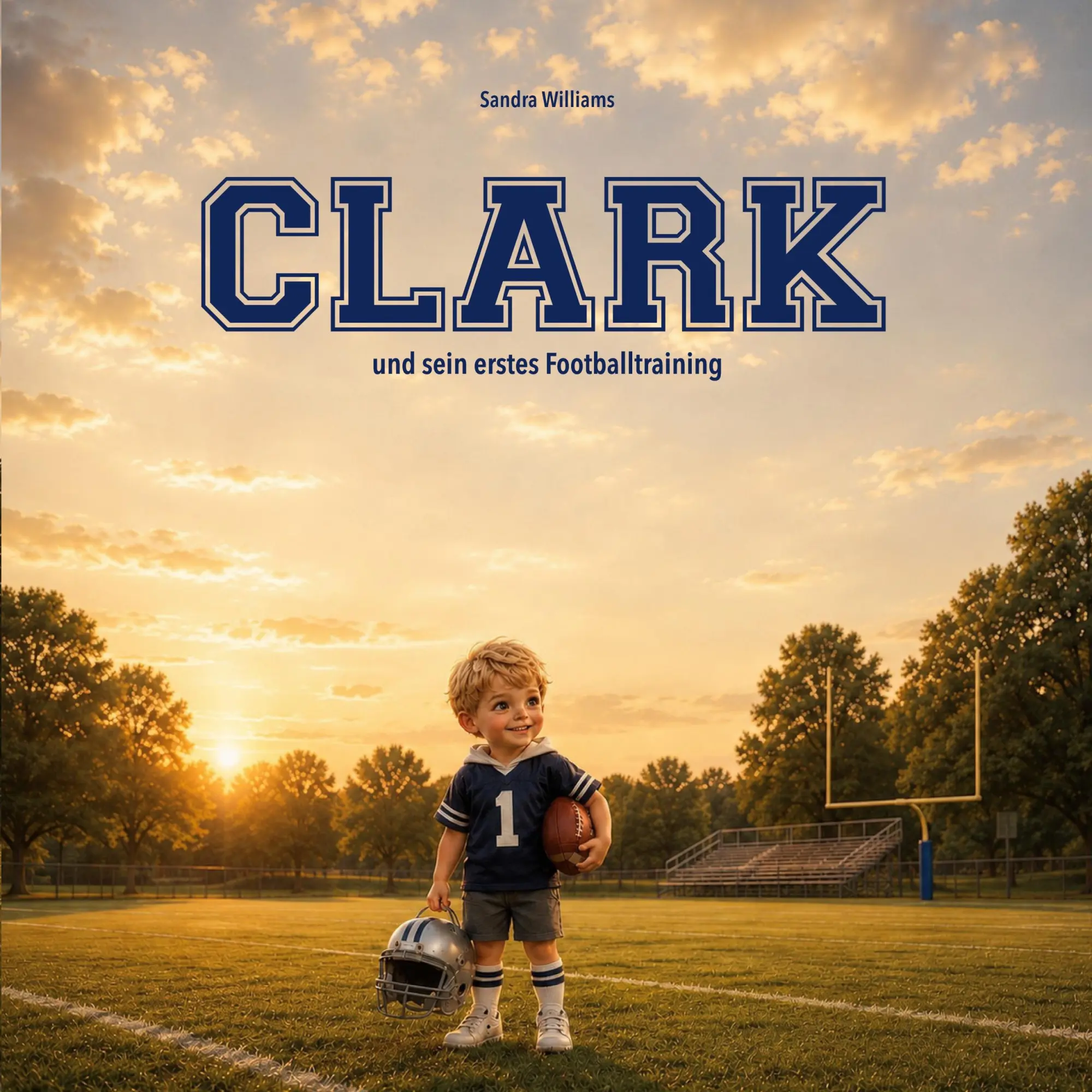 Cover: 9783982931708 | Clark und sein erstes Footballtraining | Sandra Williams | Taschenbuch